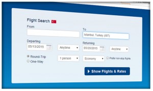 Turkey domestic flight search